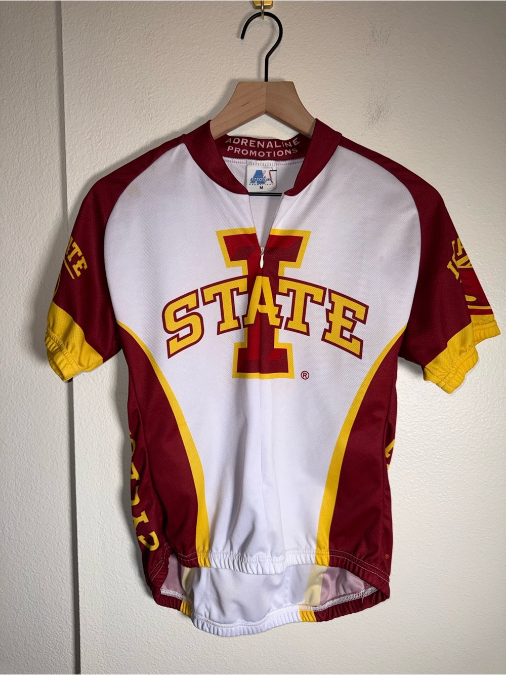 IOWA STATE UNIVERSITY Adrenaline Cyclones cycling biking athletic jersey M